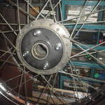 Finished rear wheel Until painting