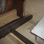 Front of rails after 2nd pass to fill voids