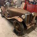 1949 MG TC Red rust Tony Giordano